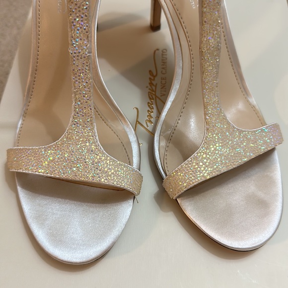 Imagine by Vince Camuto T-Strap Sandal Phoebe Wedding Bride Heel size 8.5 - Picture 2 of 8